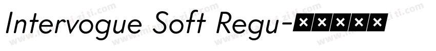 Intervogue Soft Regu字体转换